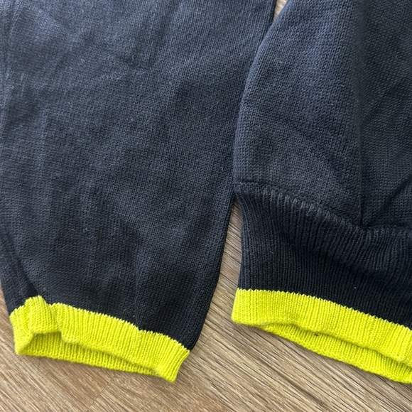 Future Collective Women Asymmetrical V-Neck Pullover Crop Sweater - Picture 3 of 5